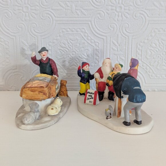 Lot of two Lemax Christmas Accessories - Picture with Santa and Fresh Fish - Picture 10 of 16